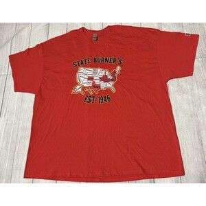 Louisville State Burners Motorcycle Club MC Graphic T Shirt Size 4XL XXXL Red